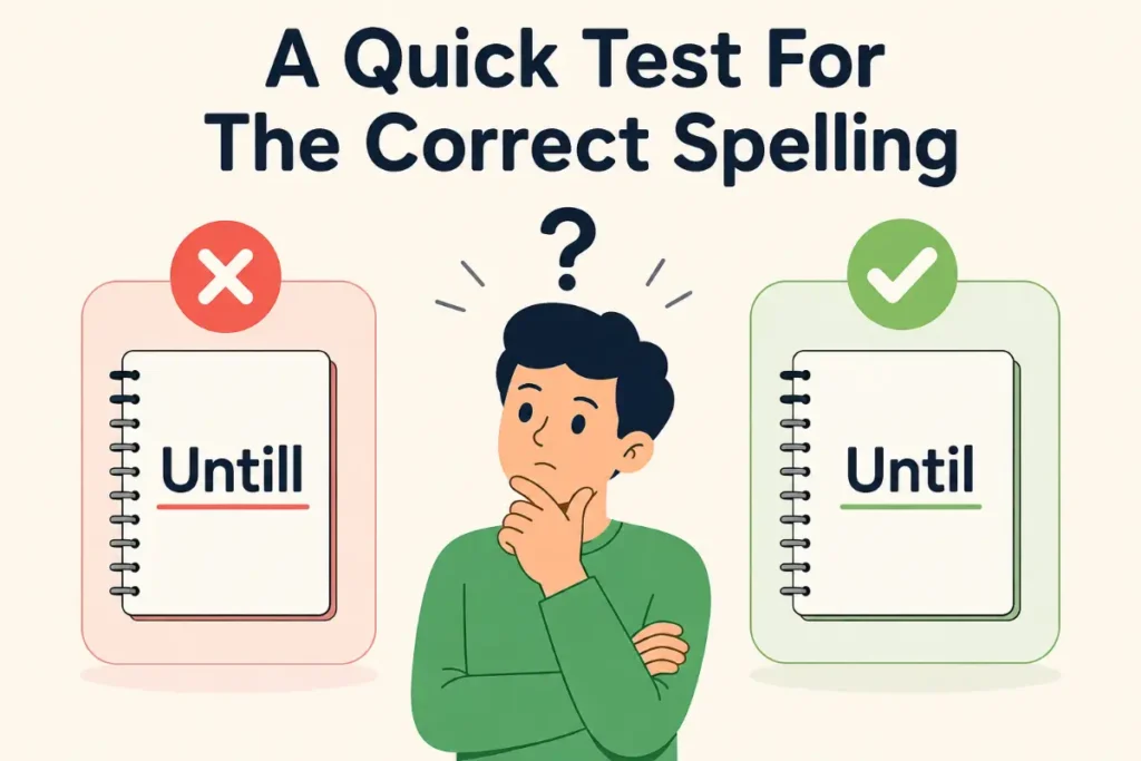 A Quick Test For The Correct Spelling