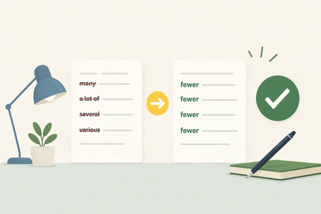 How Fewer Helps With Clear Writing