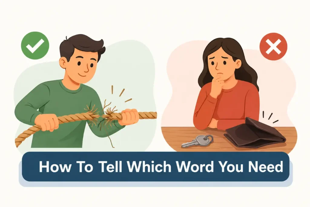 How To Tell Which Word You Need