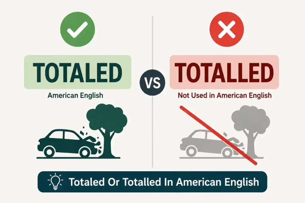 Totaled Or Totalled In American English
