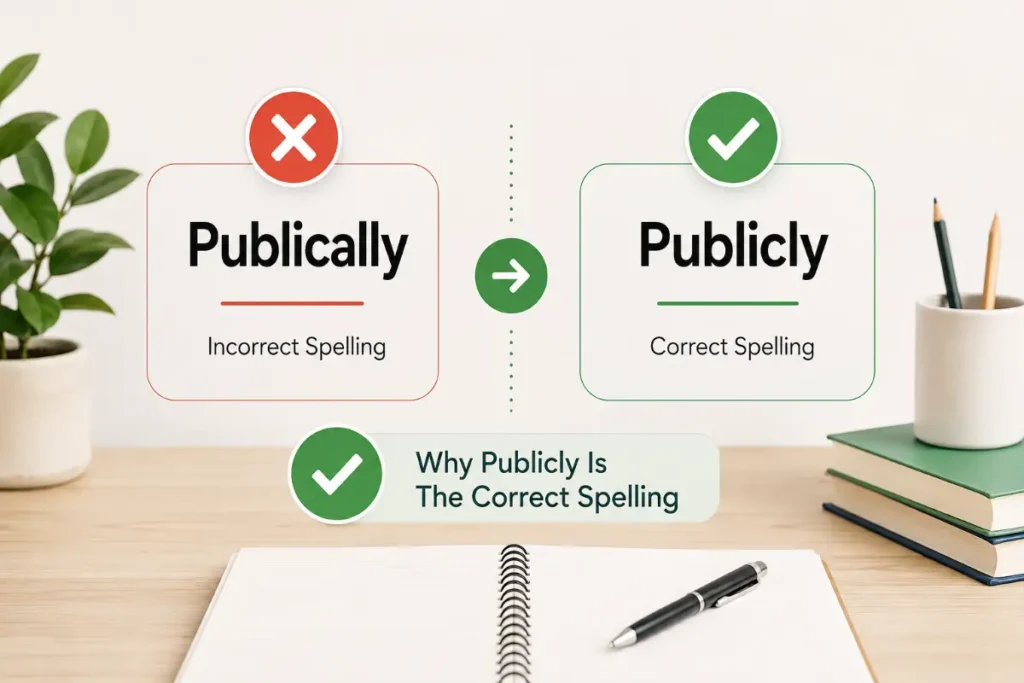 Why Publicly Is The Correct Spelling