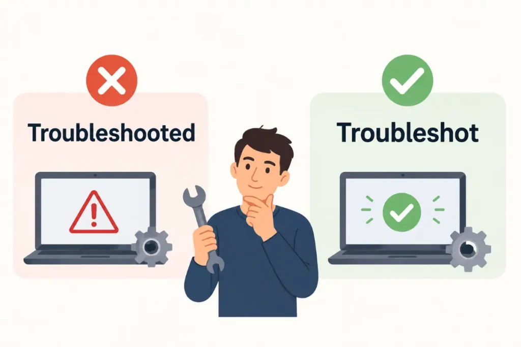 Why Troubleshot Is The Correct Past Form