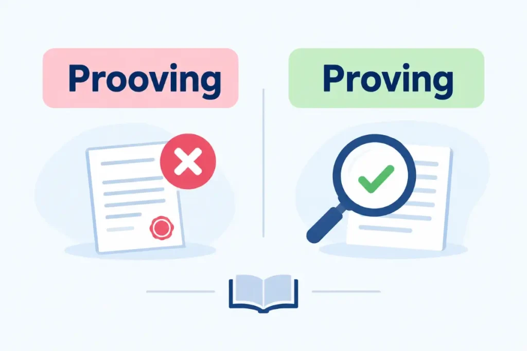 Common Phrases With Proving