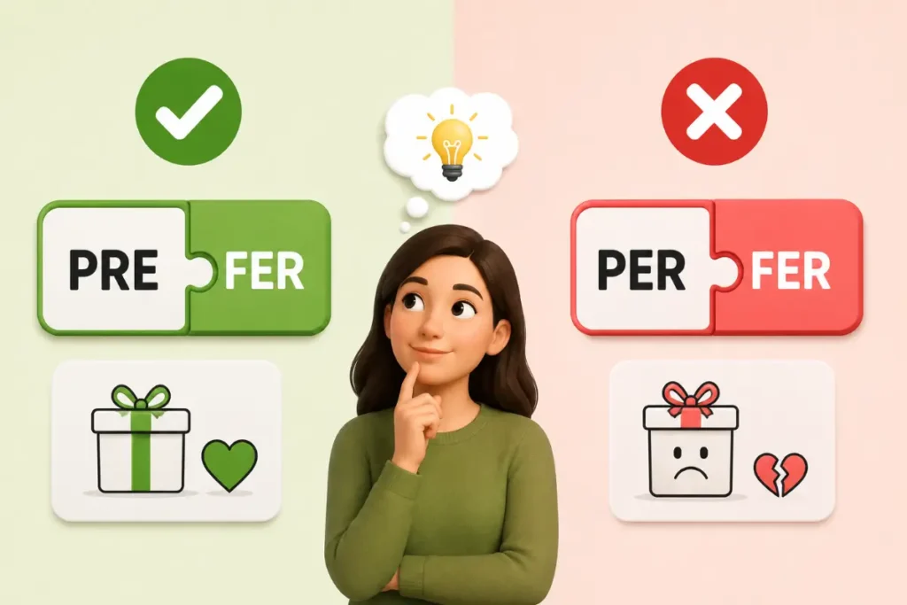 How To Remember Prefer Or Perfer