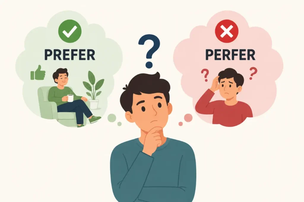 Why People Confuse Prefer And Perfer