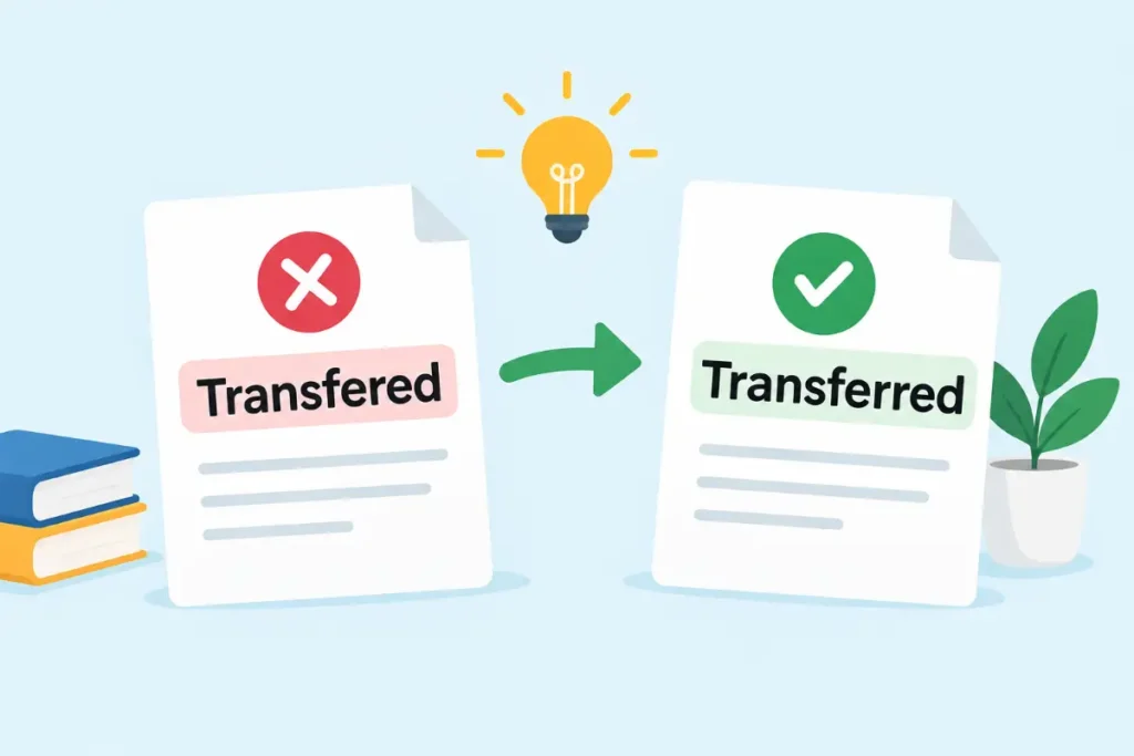 Why The Spelling Is Transferred